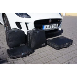 Jaguar F-Type (EU) Cabrio Bis 5/2016 - 4tlg. Kofferset Kofferraum - Silbergraue Naht/Futter Grau -Brax Taschen Deutschland Verkaufs-Shop 1050632 6