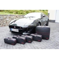 Jaguar F-Type Coupé (EU) - 5tlg. Kofferset Kofferraum - Rote Naht