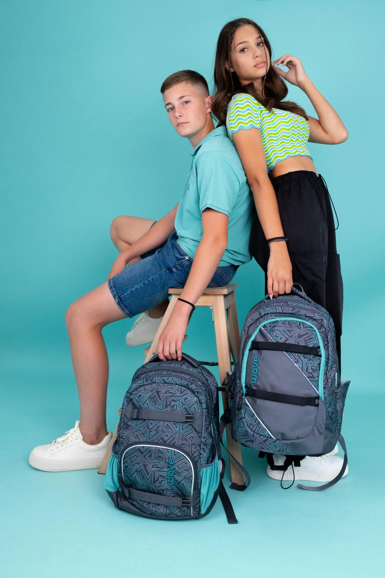 Wave Prime Schulrucksack - Chaos Lagoon 1 Wave Prime Schulrucksack - Chaos Lagoon