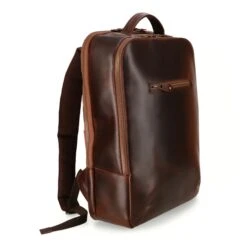 Leder Rucksack Leon - Braun / Dots -Brax Taschen Deutschland Verkaufs-Shop 1051508 1120LEO016DOT3