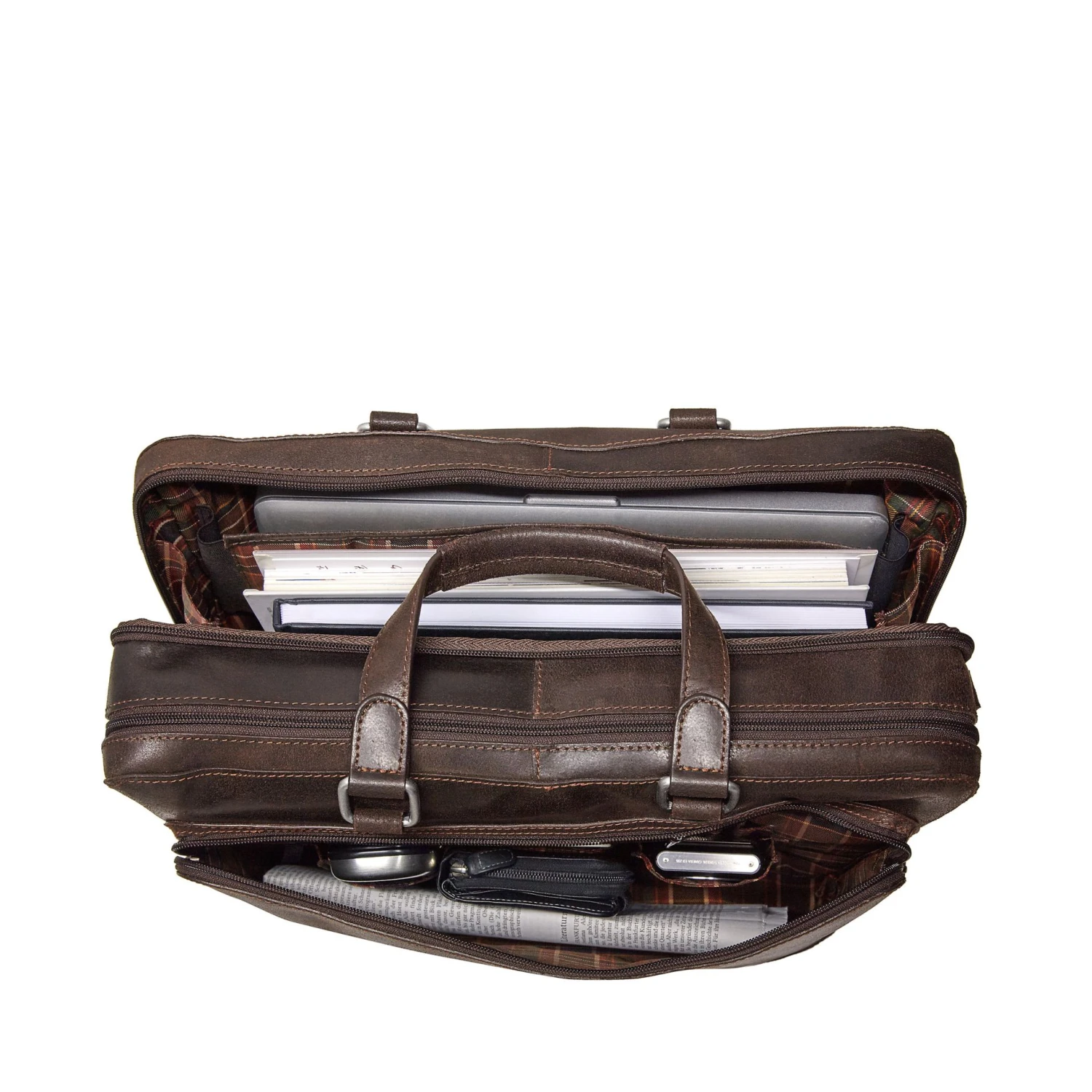 Leonhard Heyden Aktentasche Mit RV 2 Fächer Dakota 15.3 Liter 1 Leonhard Heyden Aktentasche Mit RV 2 Fächer Dakota 15.3 Liter