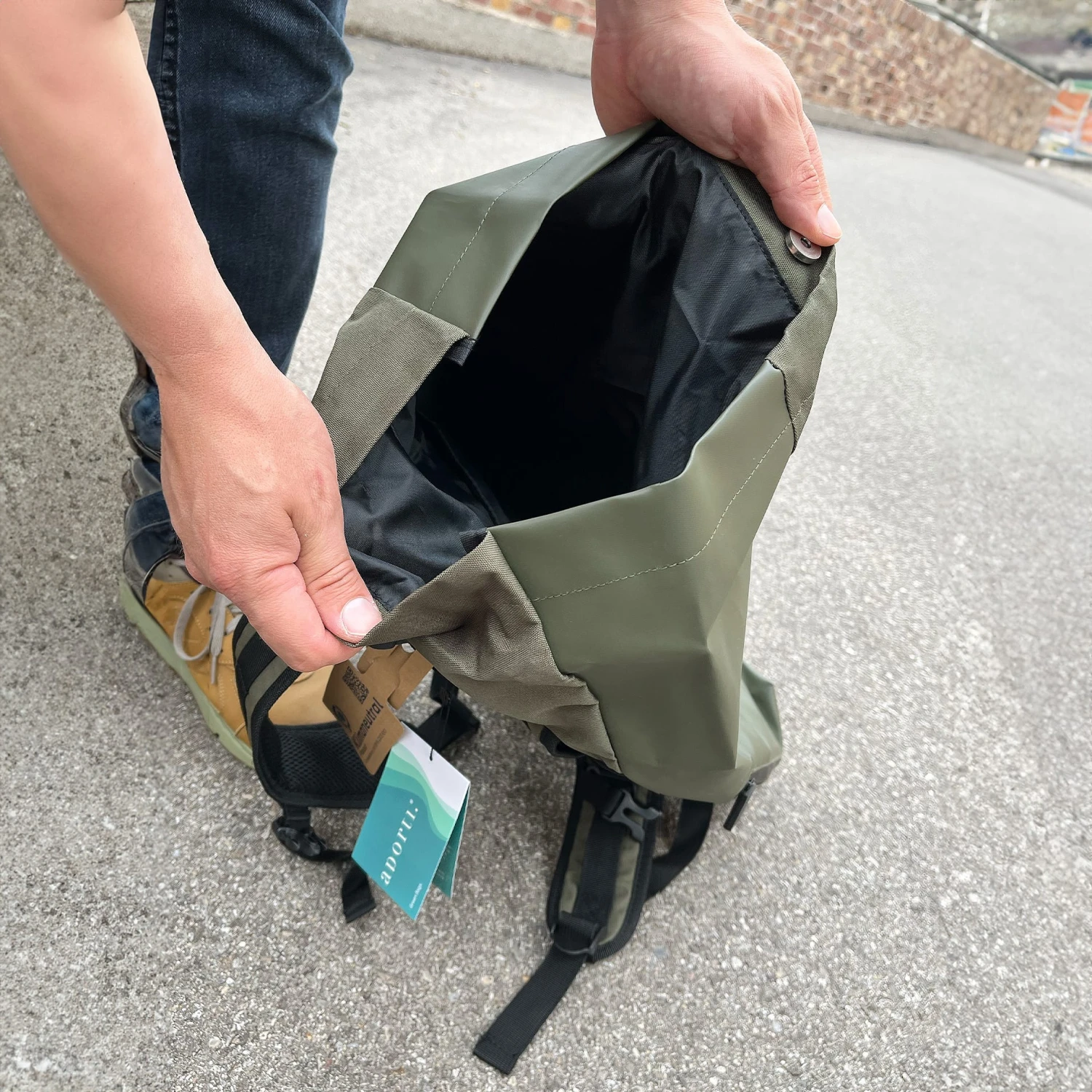 Rolltop Anzio S - Oliv 4 Rolltop Anzio S - Oliv – Bild 4